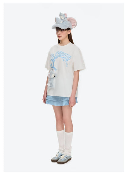 13DE MARZO Elephant Bear Printed T-Shirt - 13DE MARZO