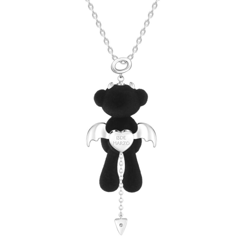 13DE MARZO Bear Demon Zircon Necklace - 13DE MARZO