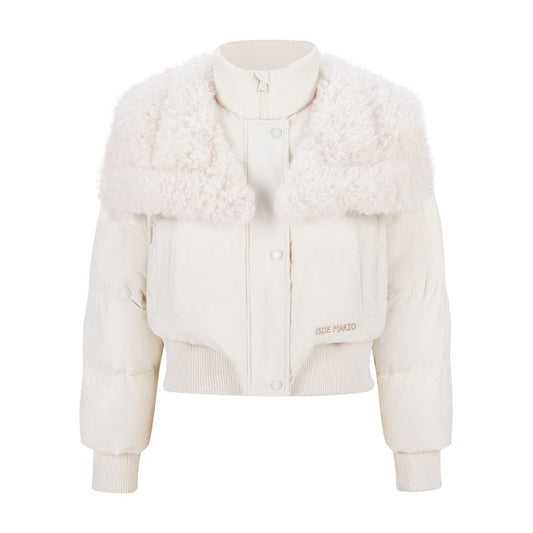 13DE MARZO Doozoo Detachable Short Down Jacket Beige - 13DE MARZO