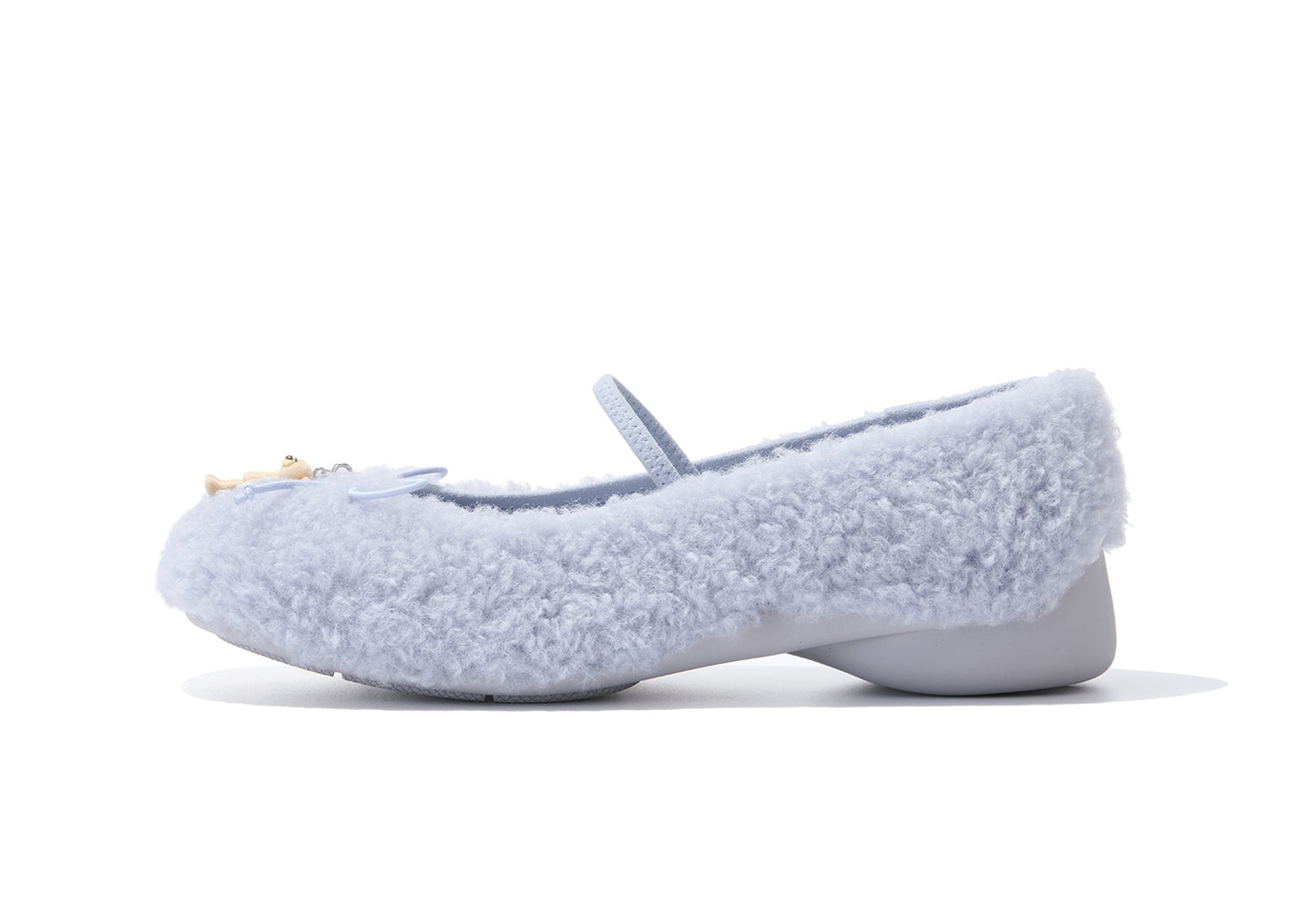 13DE MARZO Furry Ballet Mary Janes Blue