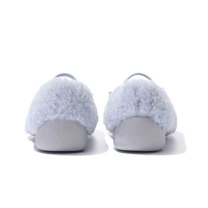 13DE MARZO Furry Ballet Mary Janes Blue