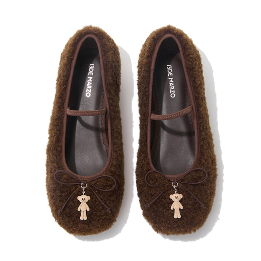 13DE MARZO Furry Ballet Mary Janes Brown
