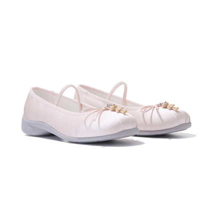 13DE MARZO Stain Ballet Mary Janes Pink