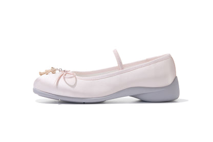 13DE MARZO Stain Ballet Mary Janes Pink