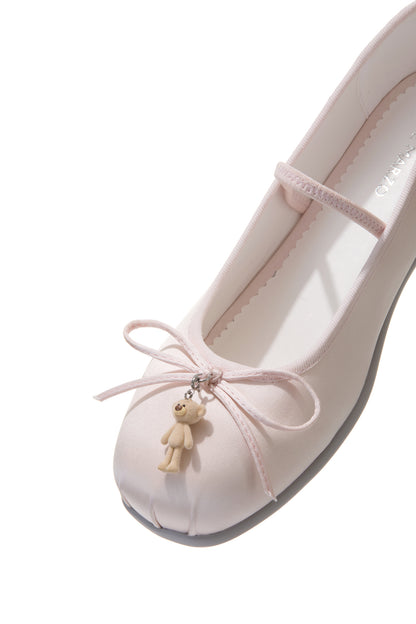 13DE MARZO Stain Ballet Mary Janes Pink