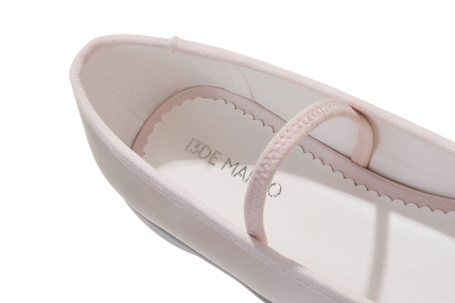 13DE MARZO Stain Ballet Mary Janes Pink