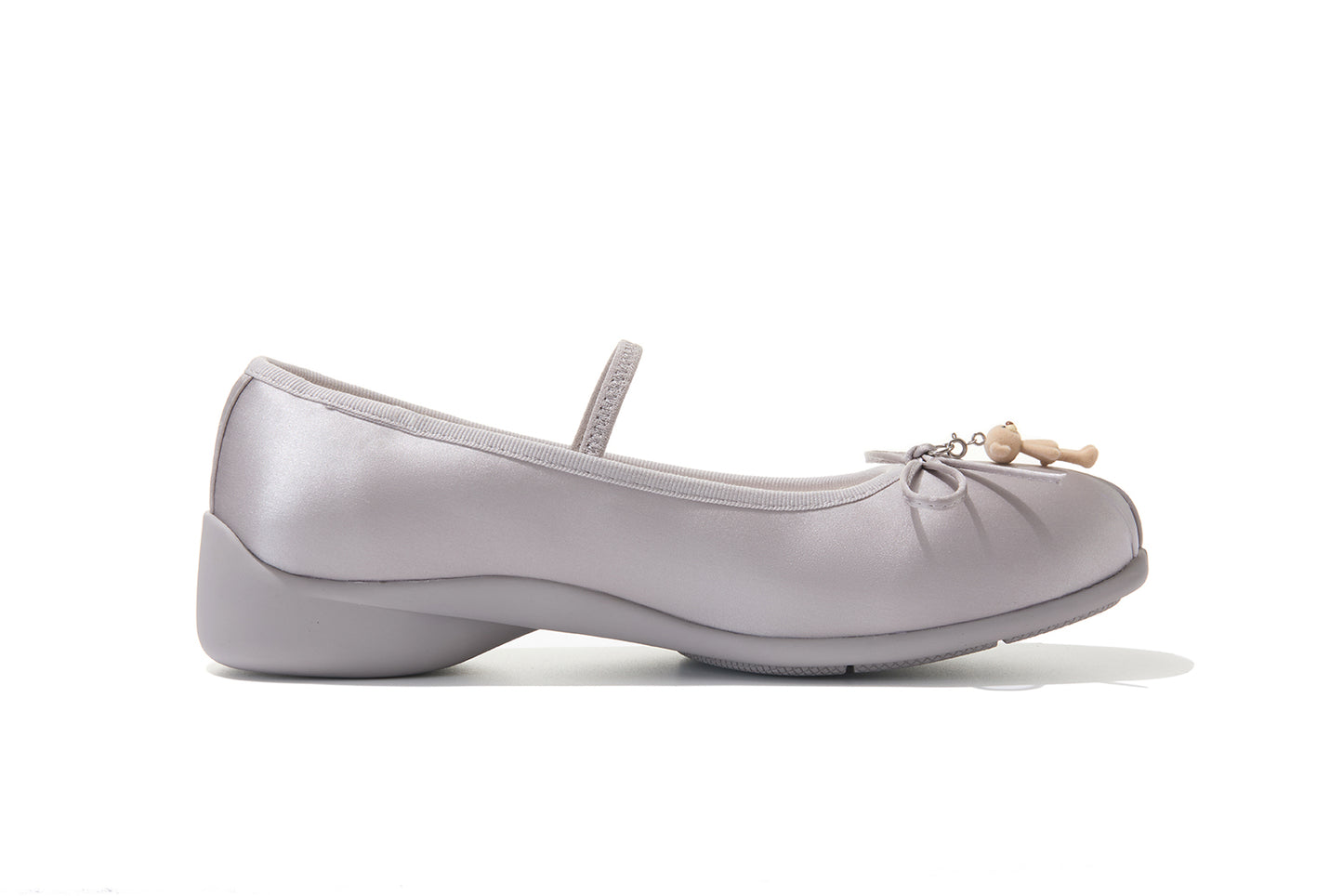 13DE MARZO Stain Ballet Mary Janes Silver
