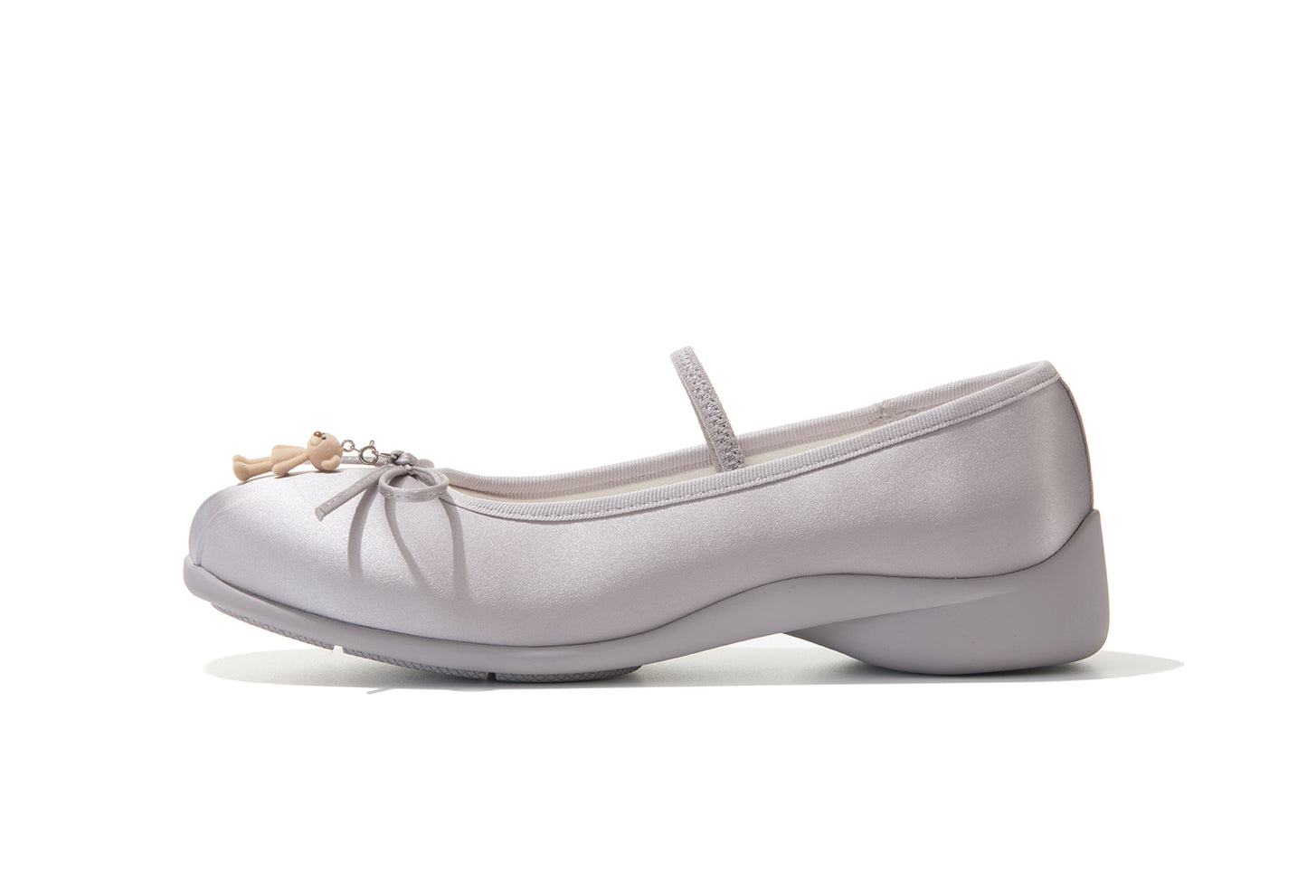 13DE MARZO Stain Ballet Mary Janes Silver