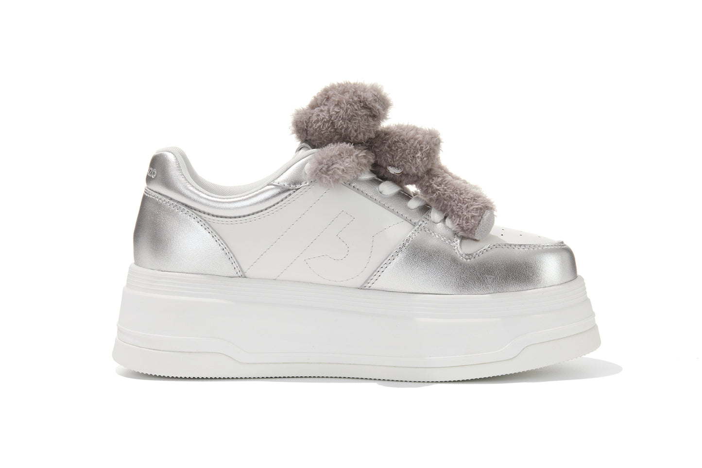 13DE MARZO Casual Platform Sneakers Silver