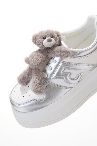 13DE MARZO Casual Platform Sneakers Silver