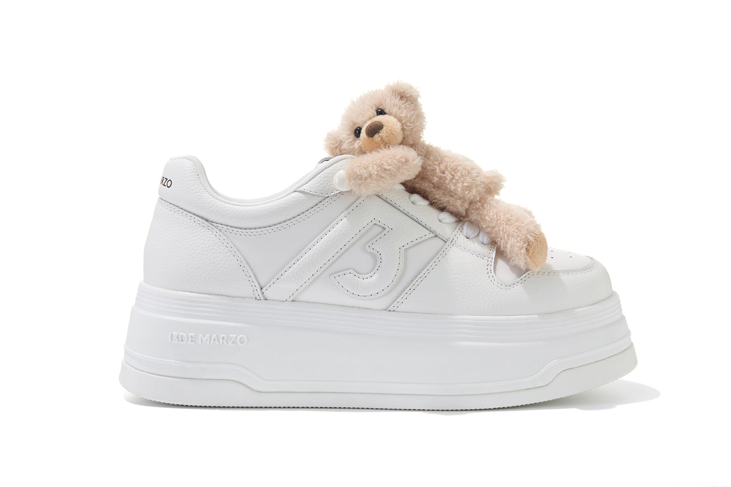 13DE MARZO Casual Platform Sneakers White