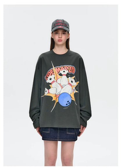 13DE MARZO Bowling Bear T-Shirt - 13DE MARZO