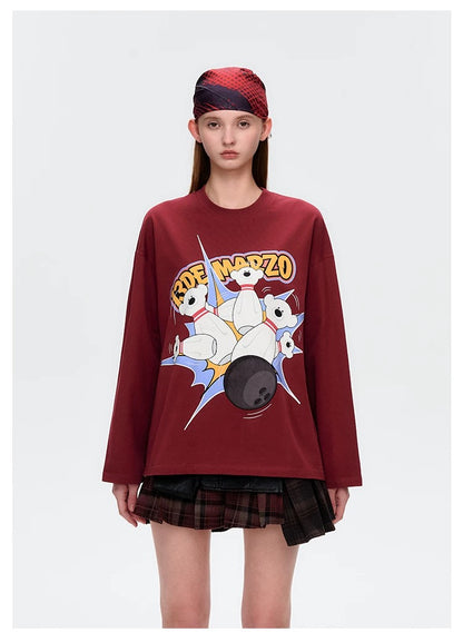 13DE MARZO Bowling Bear T-Shirt - 13DE MARZO