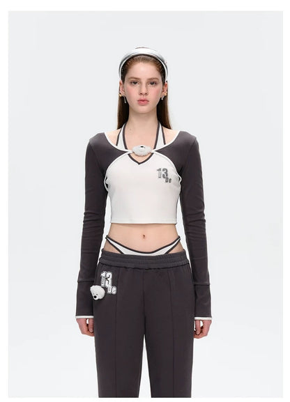 13DE MARZO Faux Two-Piece Vintage Long Sleeve - 13DE MARZO