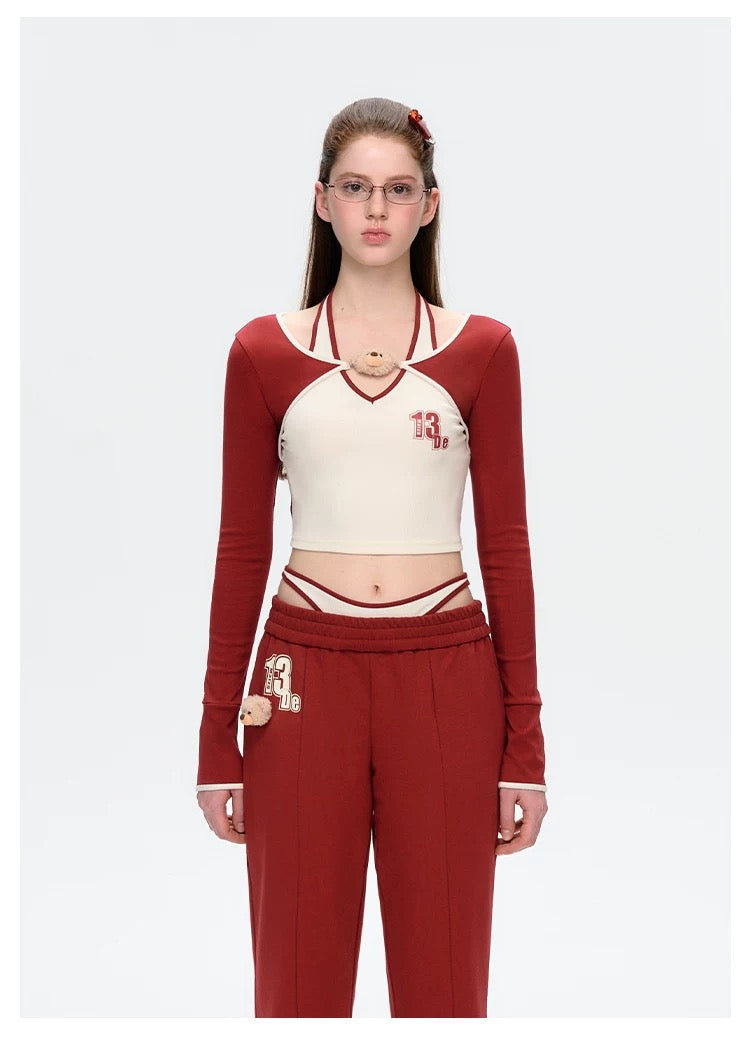 13DE MARZO Faux Two-Piece Vintage Long Sleeve - 13DE MARZO