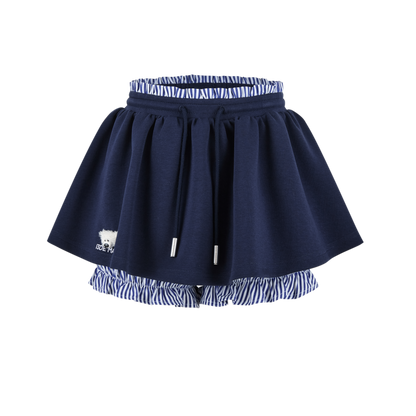 13DE MARZO Lines Bear Dress Navy Blue