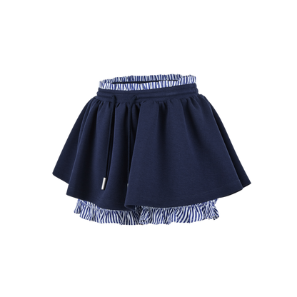 13DE MARZO Lines Bear Dress Navy Blue