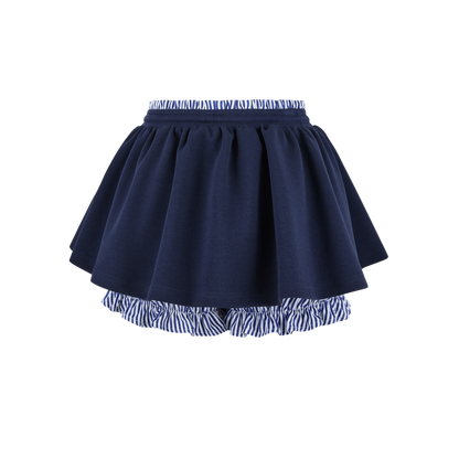 13DE MARZO Lines Bear Dress Navy Blue