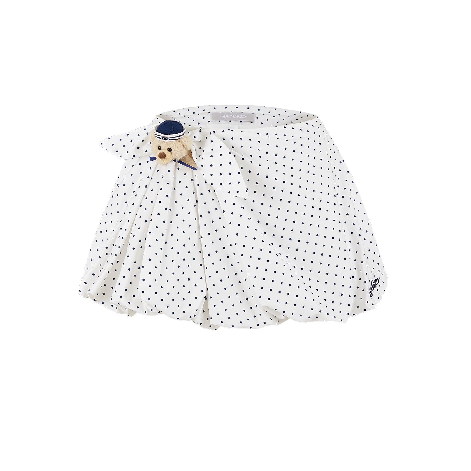 13DE MARZO Sailor Bear Polka Dot Bloomer Skirt - 13DE MARZO