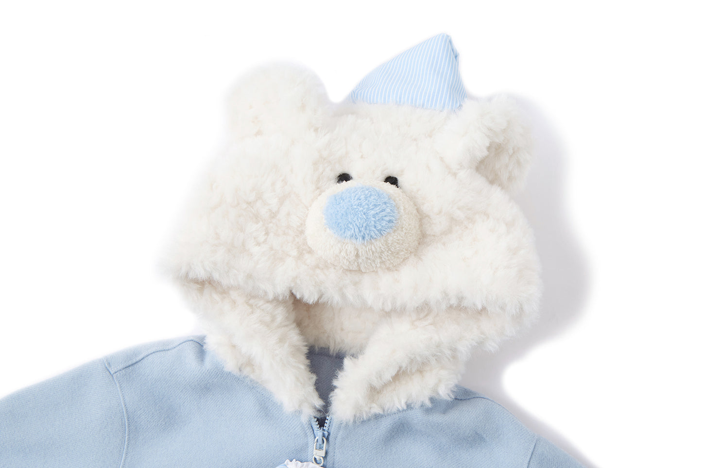 13DE MARZO BabyBear Nighty Night Zip Hoodie Blue