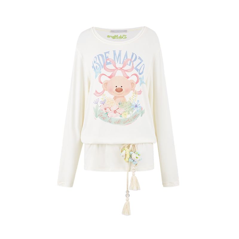 13DE MARZO Floral Bear Tee