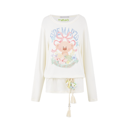 13DE MARZO Floral Bear Tee