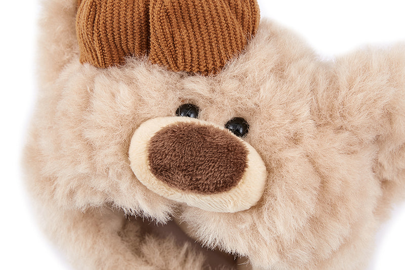 ③テディベア 13DE MARZO Corduroy Pumpkin Pet Hat with Ear Cutouts
