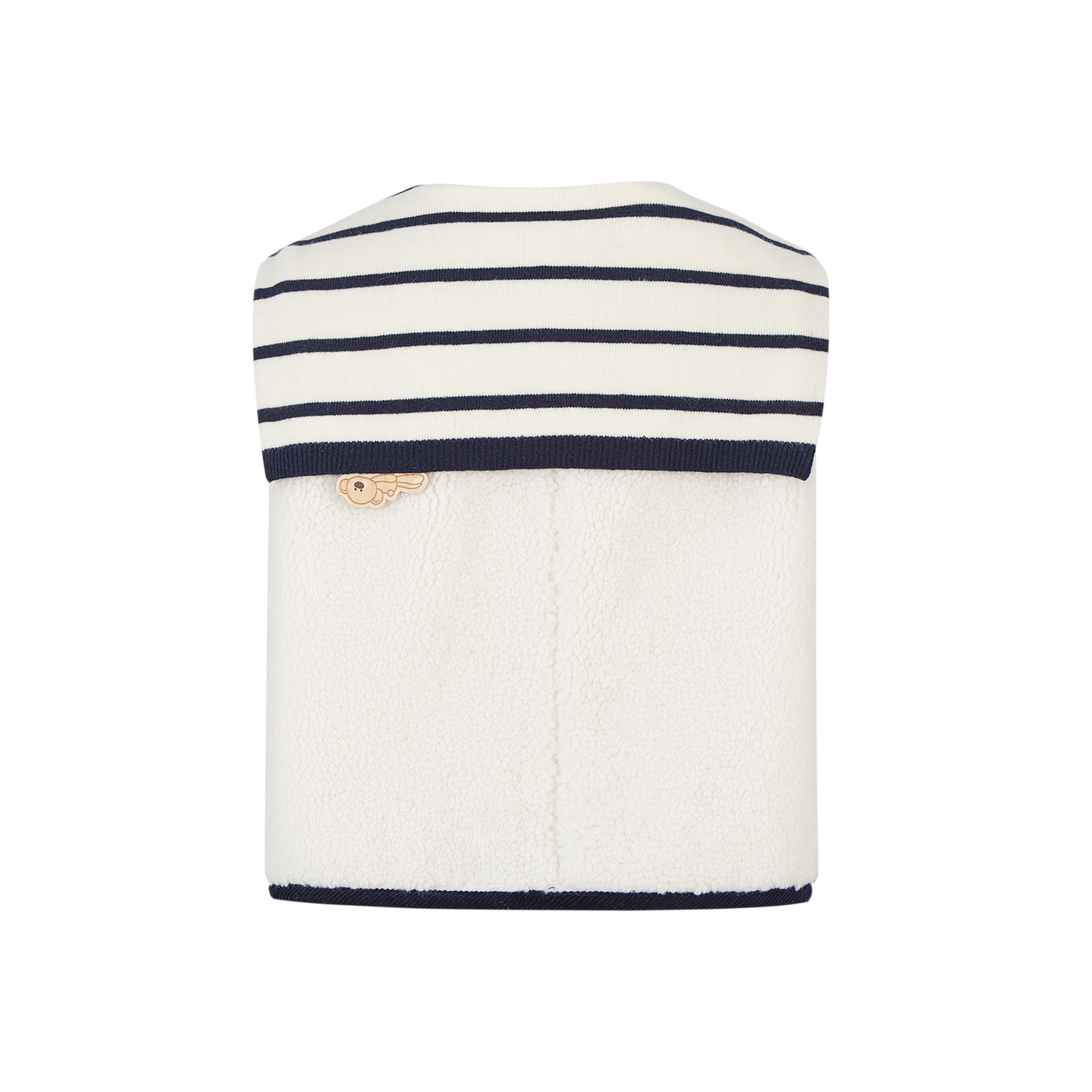 13DE MARZO BabyBear Sailor Collar Shearling Vest