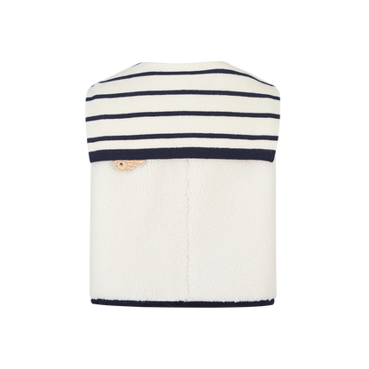 13DE MARZO BabyBear Sailor Collar Shearling Vest
