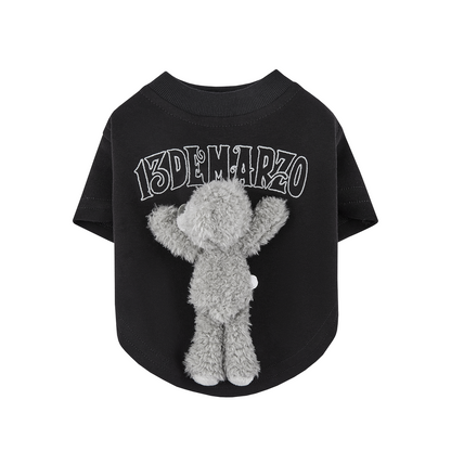13DE MARZO Marzo Bear Pet Tee Black