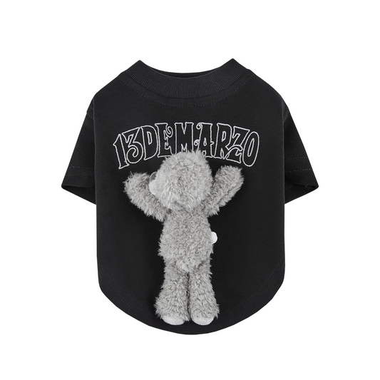 13DE MARZO Marzo Bear Pet Tee Black