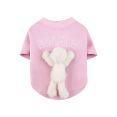13DE MARZO Marzo Bear Pet Tee Pink