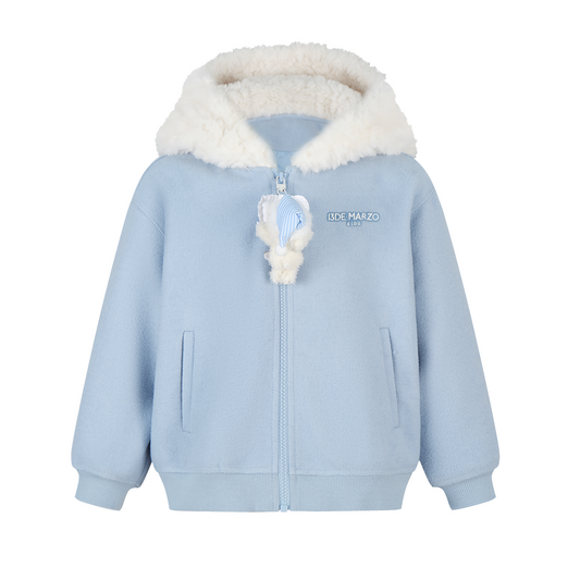 13DE MARZO BabyBear Nighty Night Zip Hoodie Blue