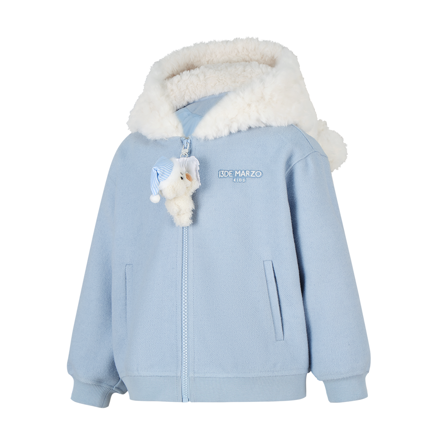 13DE MARZO BabyBear Nighty Night Zip Hoodie Blue