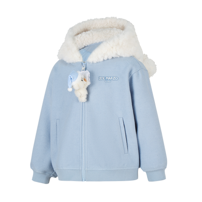 13DE MARZO BabyBear Nighty Night Zip Hoodie Blue