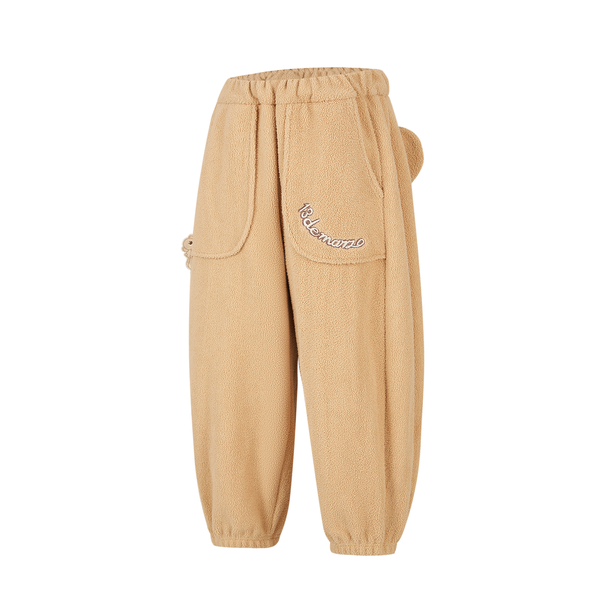 13DE MARZO BabyBear Face Plush Sweatpants