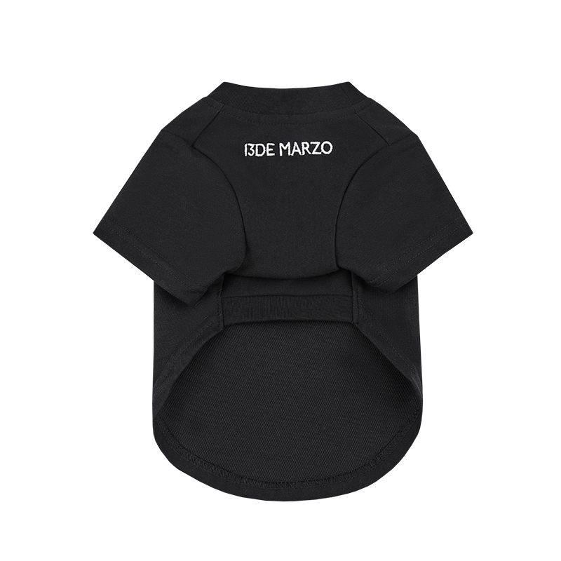 13DE MARZO Allover Bear Pet Tee Black