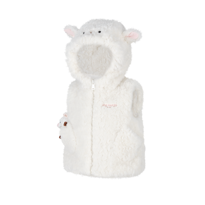 13DE MARZO BabyBear Shearling Plush Vest