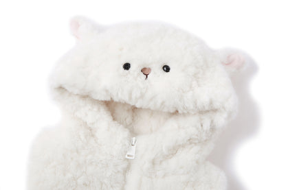 13DE MARZO BabyBear Shearling Plush Vest