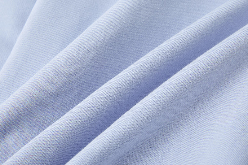 13DE MARZO Deconstructed Wide-Leg Sweatpants Blue