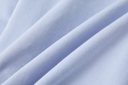 13DE MARZO Deconstructed Wide-Leg Sweatpants Blue