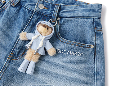 13DE MARZO Rainy Day Jorts Blue