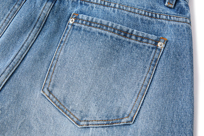 13DE MARZO Rainy Day Jorts Blue