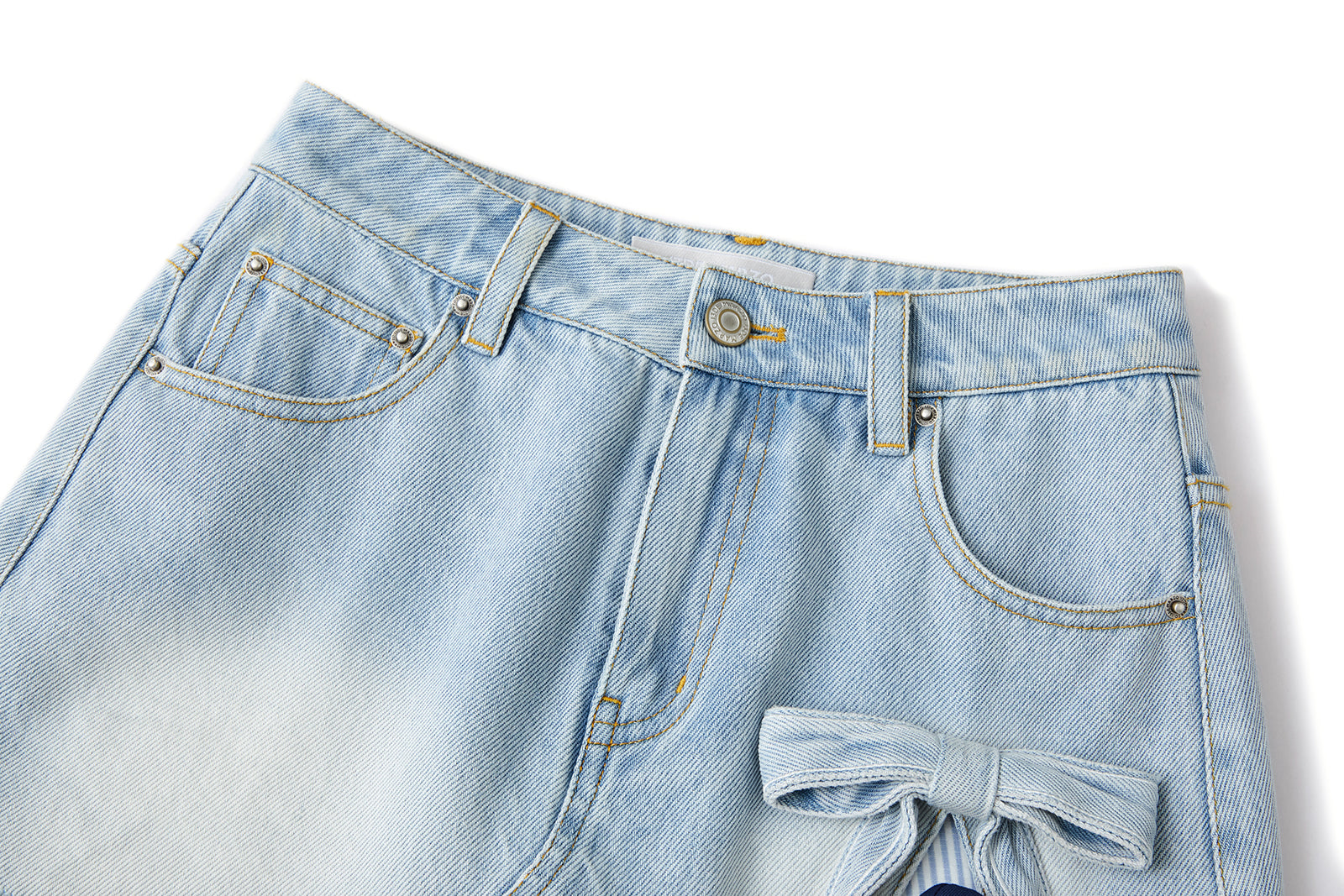 13DE MARZO Sailor Bear Denim Skirt Blue - 13DE MARZO