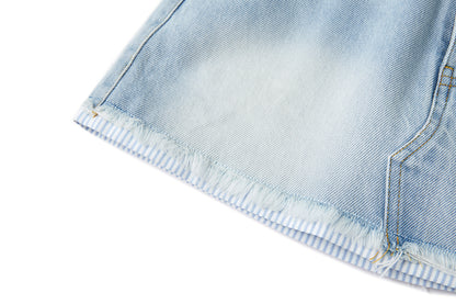 13DE MARZO Sailor Bear Denim Skirt Blue - 13DE MARZO