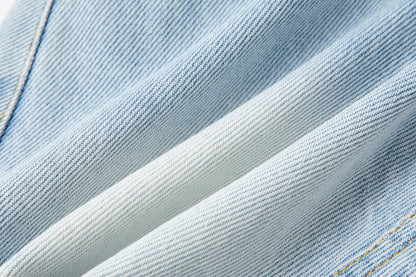 13DE MARZO Sailor Bear Denim Skirt Blue - 13DE MARZO