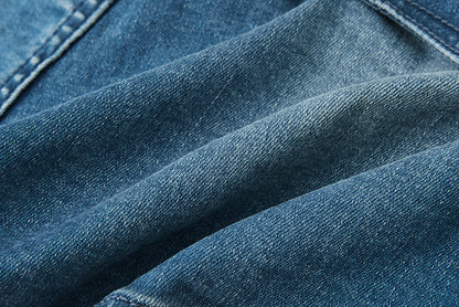 13DE MARZO V-Waist Sheriff Bear Jorts Navy Blue