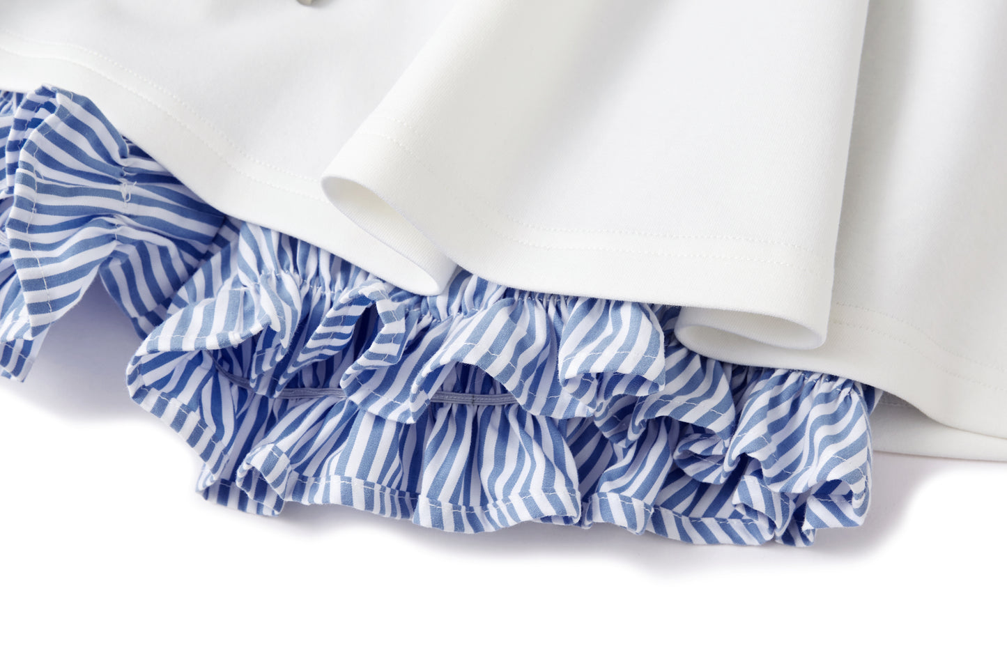 13DE MARZO Lines Bear Dress White