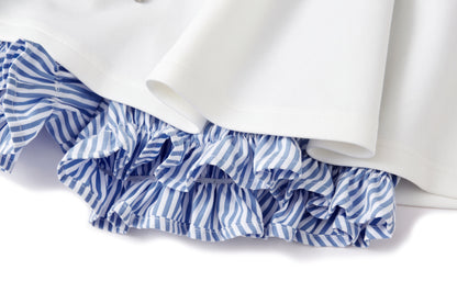 13DE MARZO Lines Bear Dress White