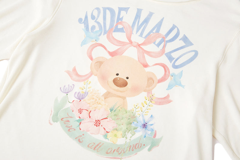 13DE MARZO Floral Bear Tee